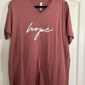 Bella+Canvas Mauve V-Neck T-Shirt